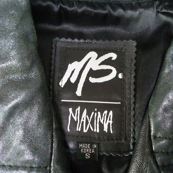 Ms Maxima Soft Leather Jacket Black Size SM/44 Korea - Picture 4 of 8